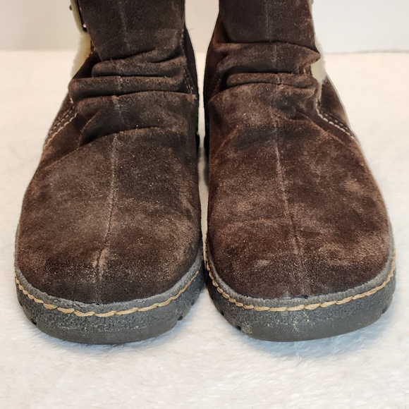 🐾 BareTraps Breesen Brown Suede Leather and Faux Fur Boots Size 7 - Picture 10 of 10